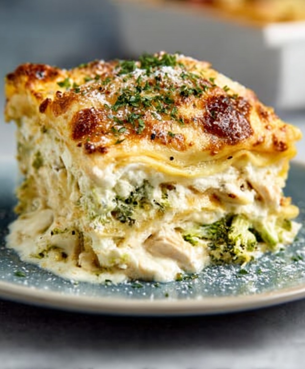 Cremige weiße Lasagne – ein reichhaltiges und geschmackvolles Rezept, perfekt für Familienessen image 2