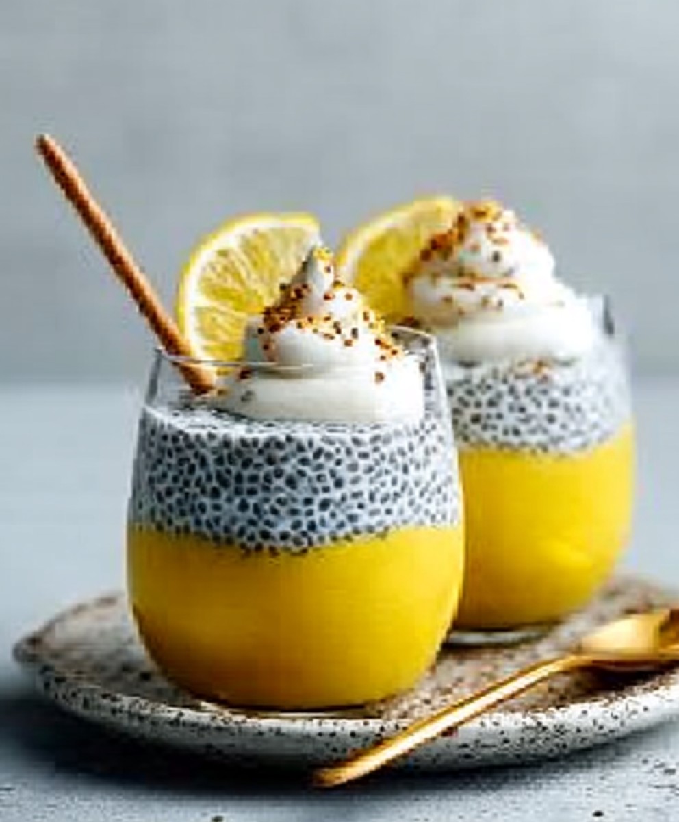 Zitronencreme-Chia-Pudding: Erfrischendes und gesundes Chia-Samen-Dessert. image 2