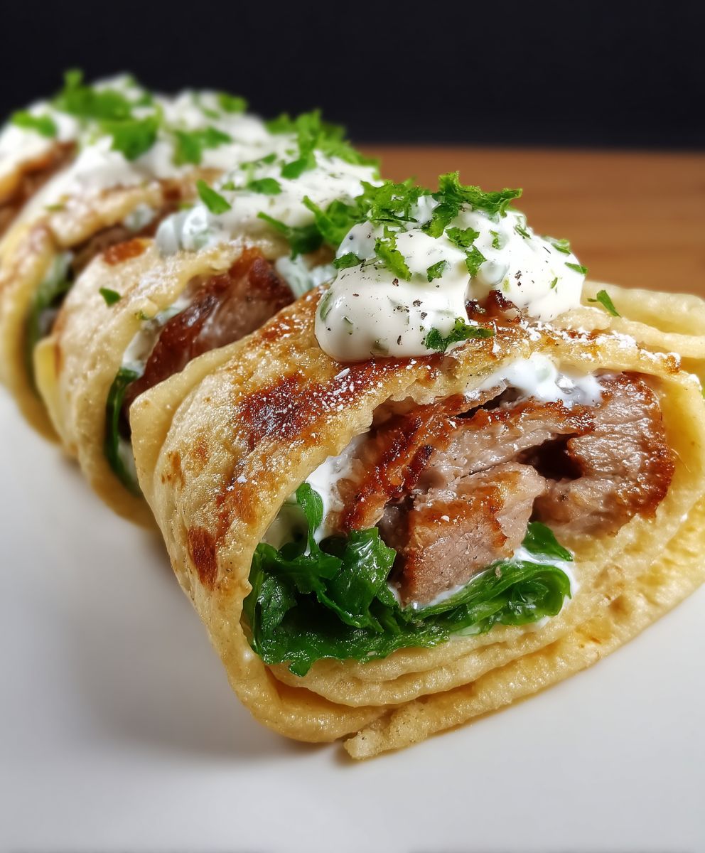 Ein einfaches Rezept für die Zubereitung von kohlenhydratarmen Gyros-Röllchen image 2