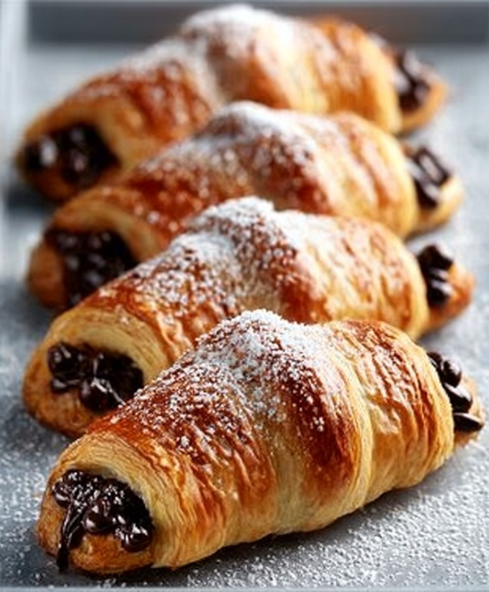 Einfaches Rezept für hausgemachte Schokoladencroissants image 2