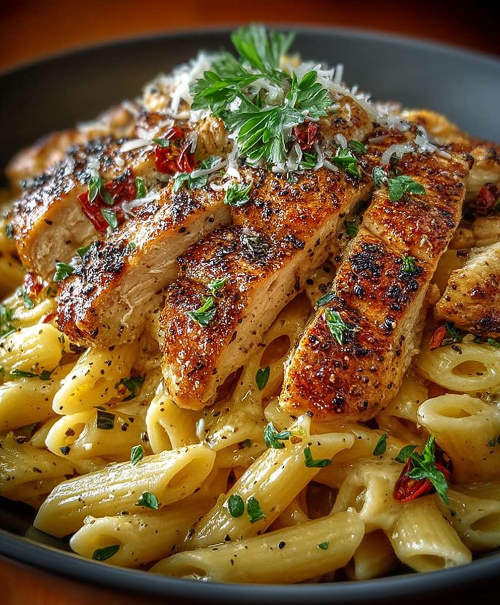 Honig-Pfeffer-Hähnchen-Pasta-Rezept image 2