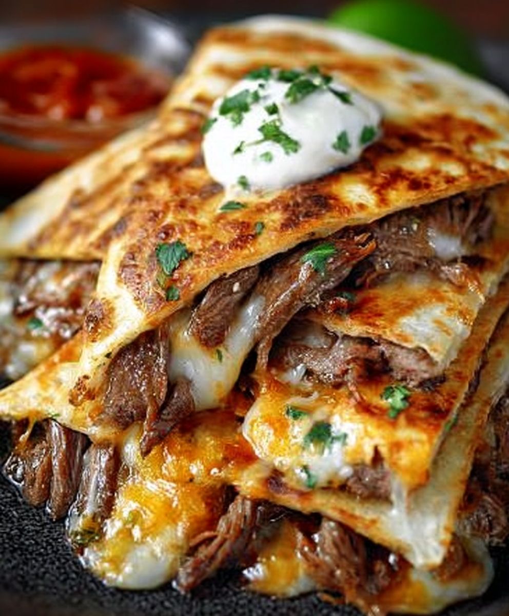 Knusprige Steak- und Käse-Quesadillas: Eine Geschmacksexplosion in jedem Bissen! image 2