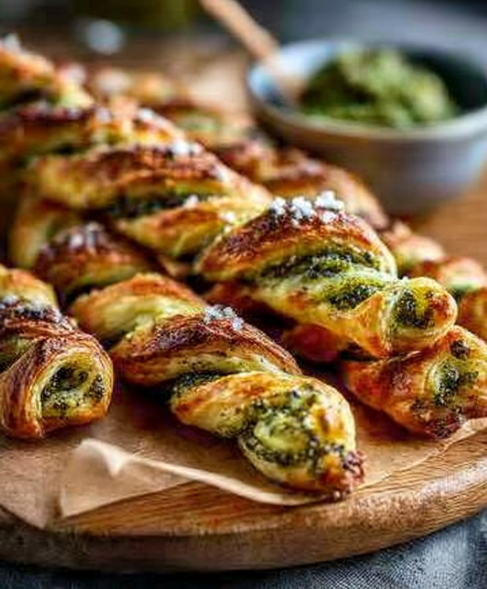 Einfache Pesto-Twists – Schnelles Blätterteig Rezept image 2