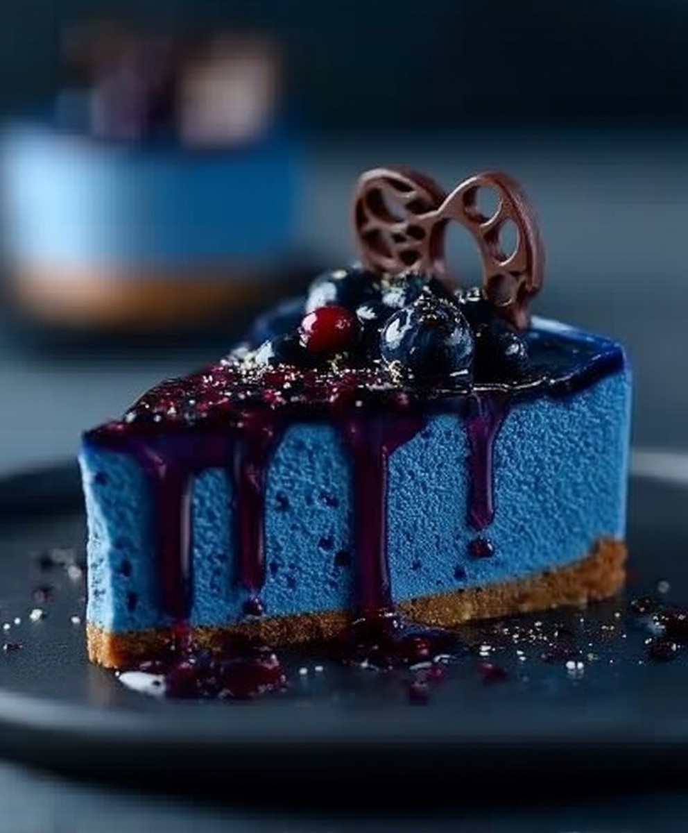 Ravenclaw-Mitternachts-Heidelbeer-Käsekuchen 🔮🌌 | Seidig, mystisch & von Zauberern empfohlen image 2